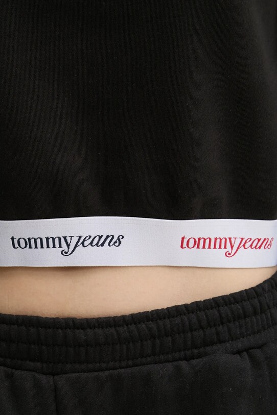 Μπλούζα Tommy Jeans DW0DW19402 μαύρο