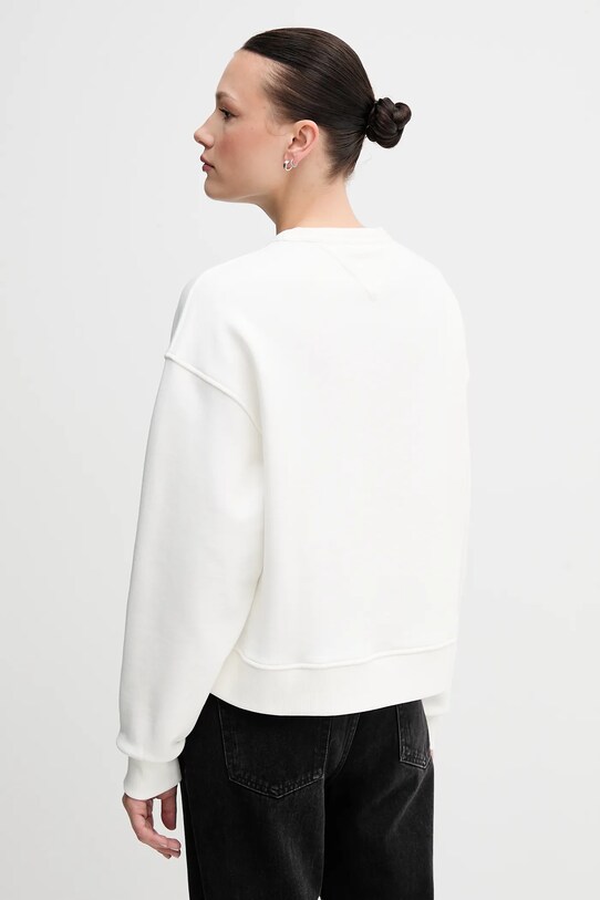 Tommy Jeans pamut melegítőfelső DW0DW19408 fehér SS25