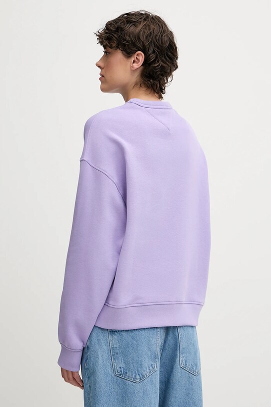 Tommy Jeans pamut melegítőfelső DW0DW19408 lila SS25