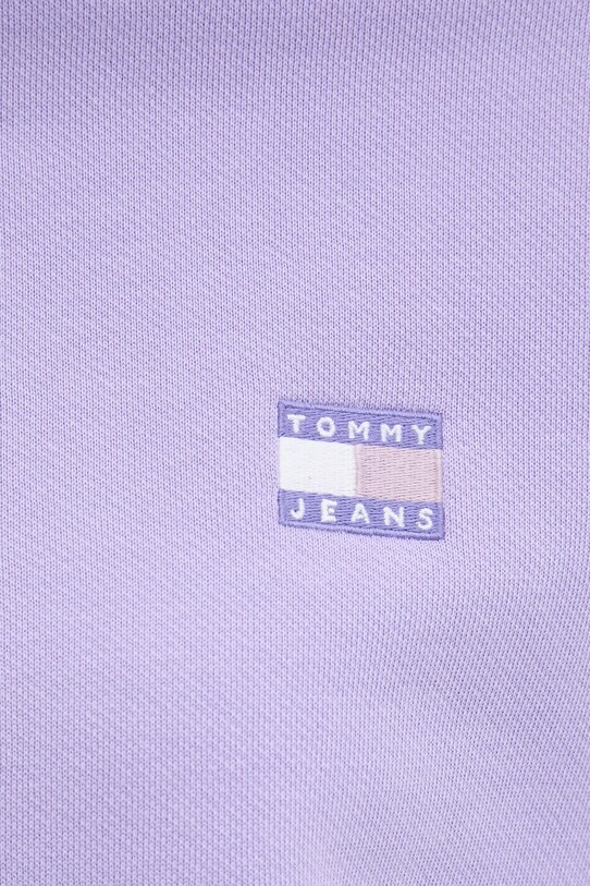 Tommy Jeans pamut melegítőfelső lila DW0DW19408