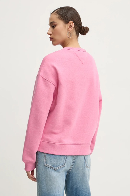 Одяг Бавовняна кофта Tommy Jeans DW0DW19408 рожевий