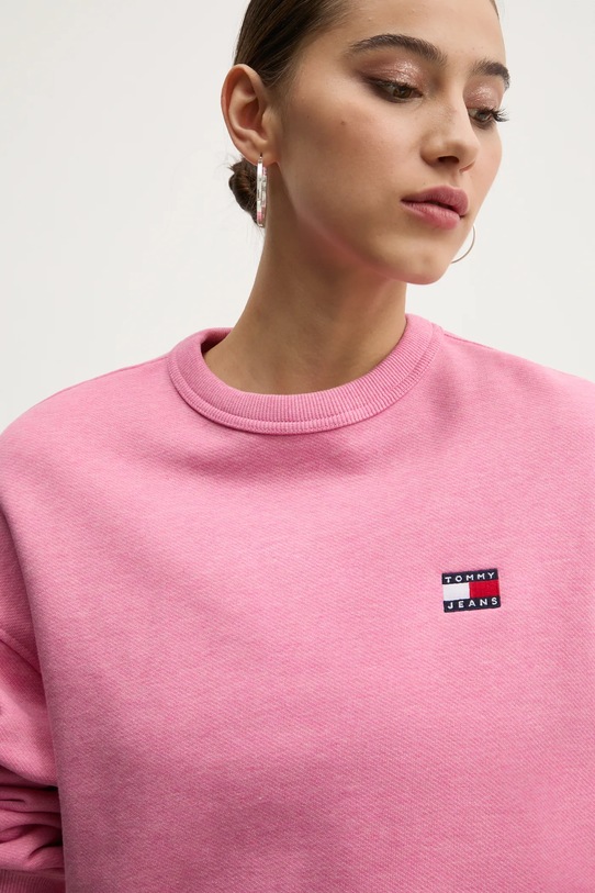 Бавовняна кофта Tommy Jeans рожевий DW0DW19408