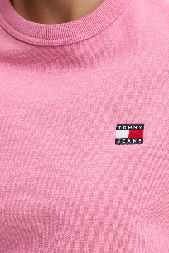 Бавовняна кофта Tommy Jeans DW0DW19408 рожевий