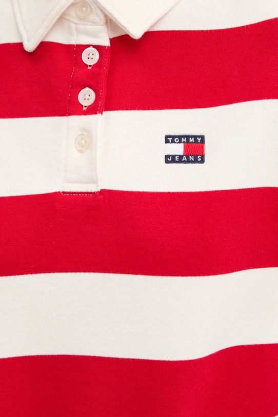 Памучен суичър Tommy Jeans DW0DW19409 червен