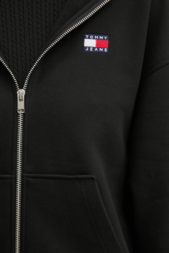 Бавовняна кофта Tommy Jeans DW0DW19412 чорний