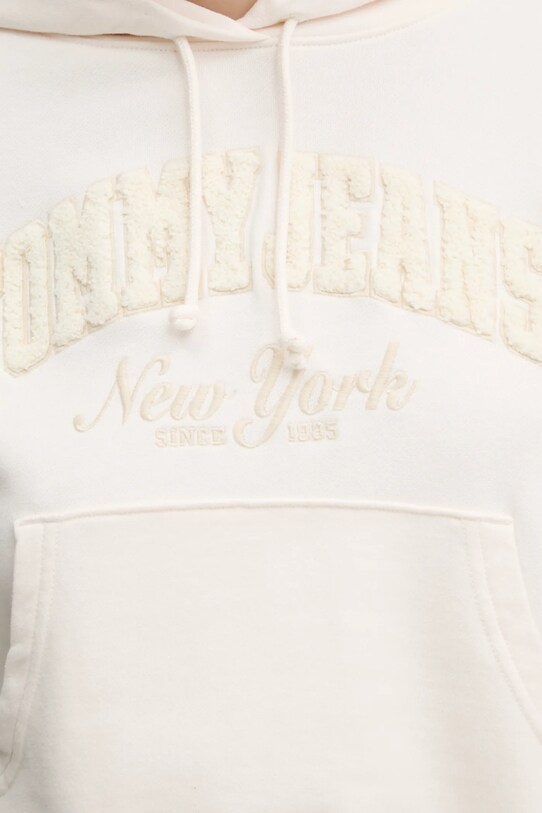 Bavlnená mikina Tommy Jeans DW0DW19413 béžová
