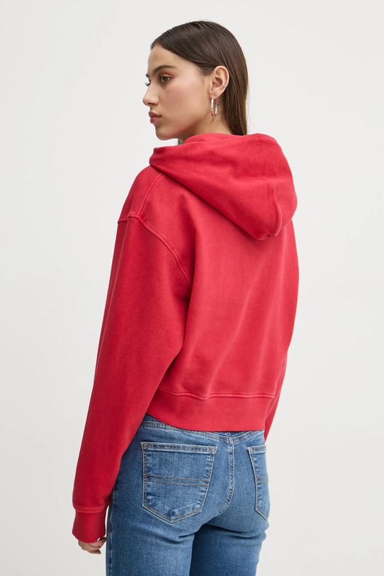 Îmbrăcăminte Tommy Jeans hanorac de bumbac DW0DW19413 rosu