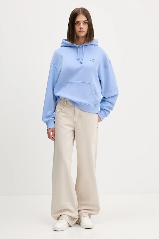 Tommy Jeans pamut melegítőfelső DW0DW19414 lila AW25