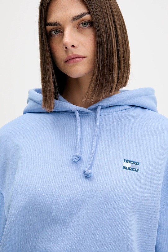 Хлопковая кофта Tommy Jeans фиолетовой DW0DW19414