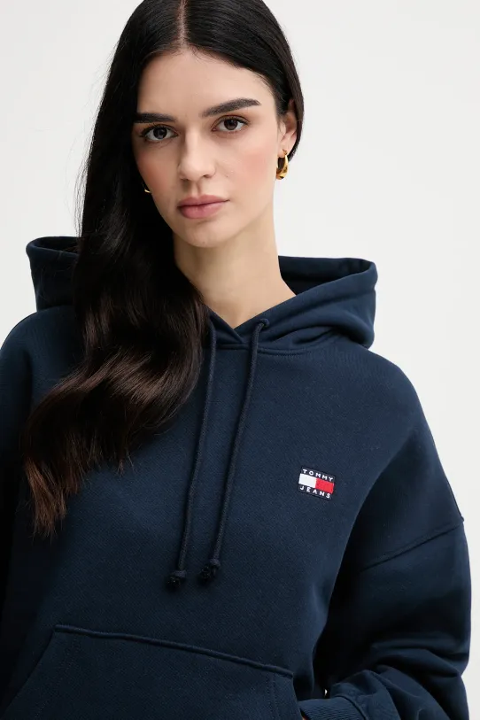 Odzież Tommy Jeans bluza bawełniana DW0DW19414 granatowy