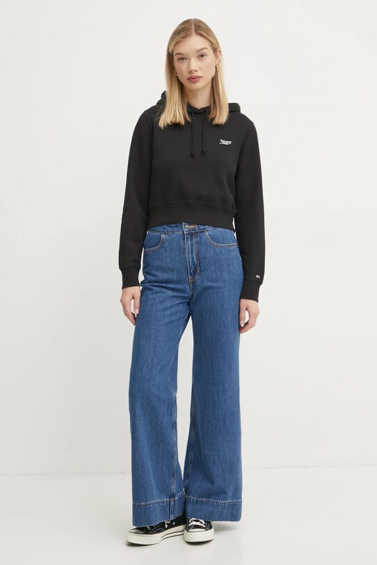 Mikina Tommy Jeans DW0DW19908 čierna SS25
