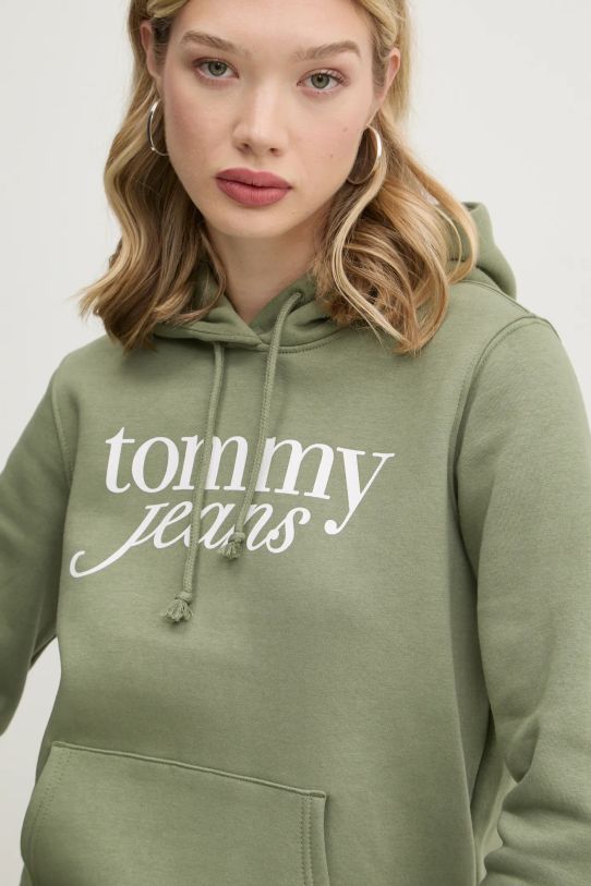 Tommy Jeans felpa verde DW0DW20170