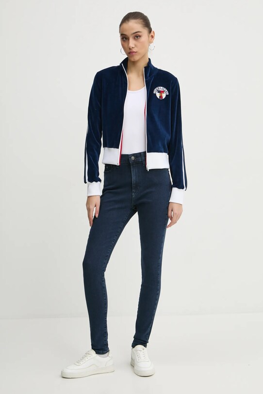 Tommy Jeans felpa DW0DW20565 blu navy SS25