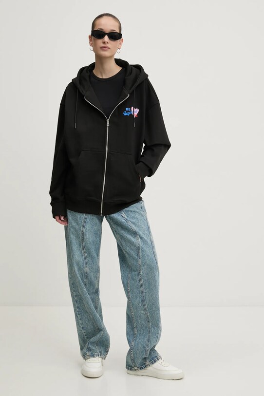 HUGO Blue bluza bawełniana 50533959 czarny SS25