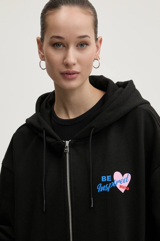 HUGO Blue bluza bawełniana 50533959 czarny