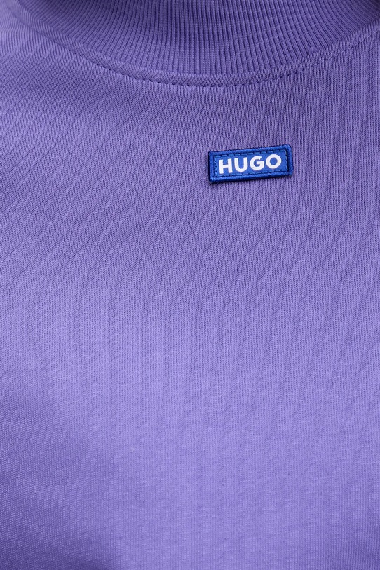Памучен суичър Hugo Blue 50534344 виолетов