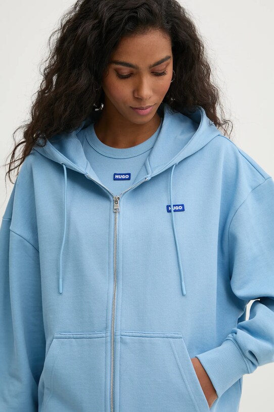 Hugo Blue hanorac de bumbac albastru 50542512