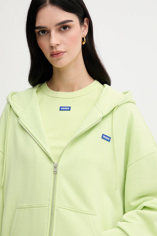 Одежда Хлопковая кофта Hugo Blue 50542512 зелёный