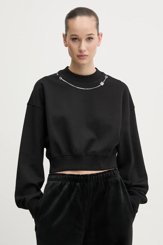 HUGO bluza aplikacja czarny 50530446