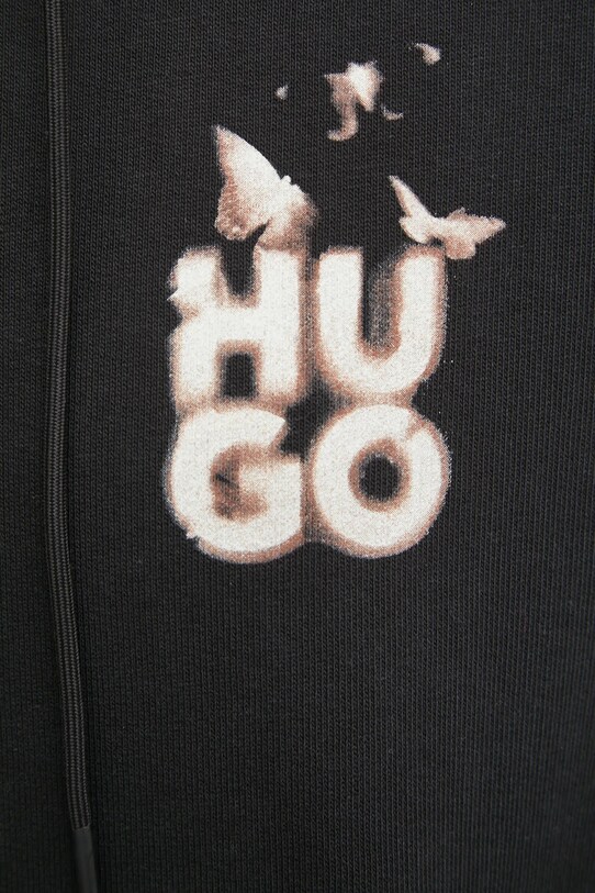 Бавовняна кофта HUGO 50534047 чорний