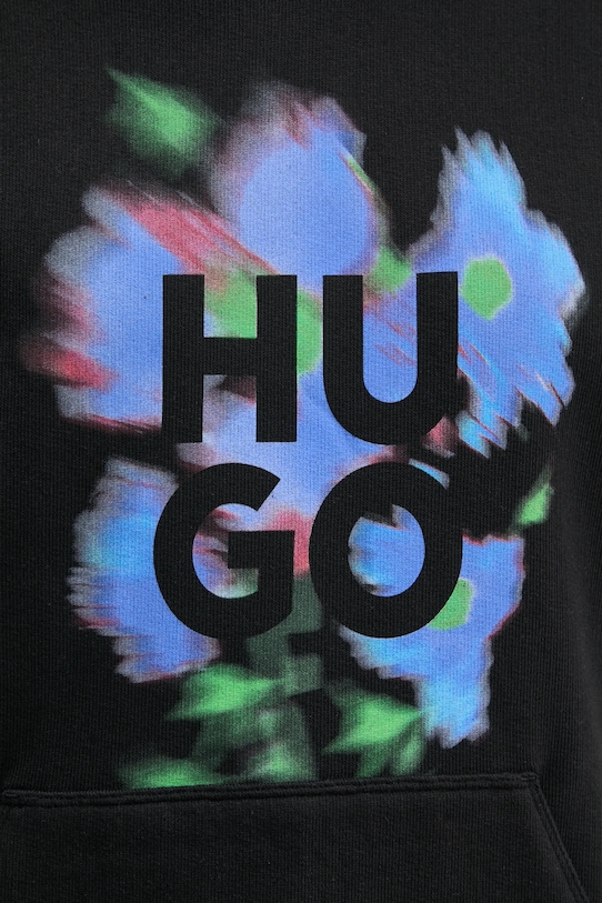 Хлопковая кофта HUGO 50534047 чёрный