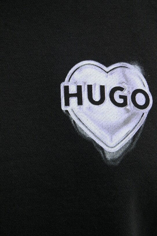 HUGO bluza bawełniana 50534271 czarny
