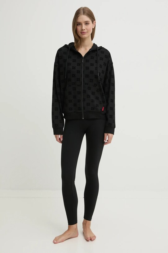 HUGO bluza lounge 50531659 czarny SS25