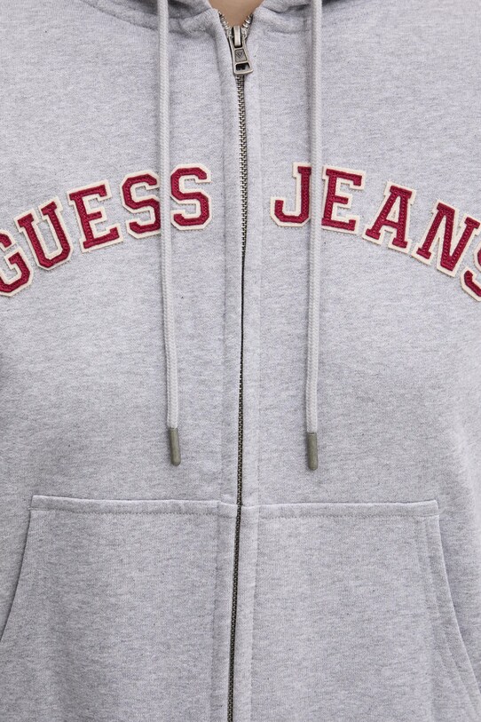 Bavlněná mikina Guess Jeans W5RQ20.K68I4 šedá
