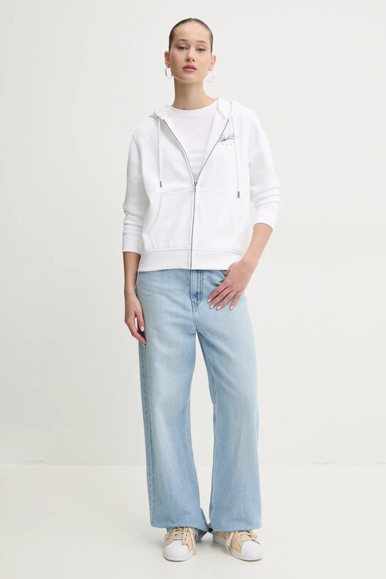 Хлопковая кофта Guess Jeans W5RQ21.K68I4 белый SS25