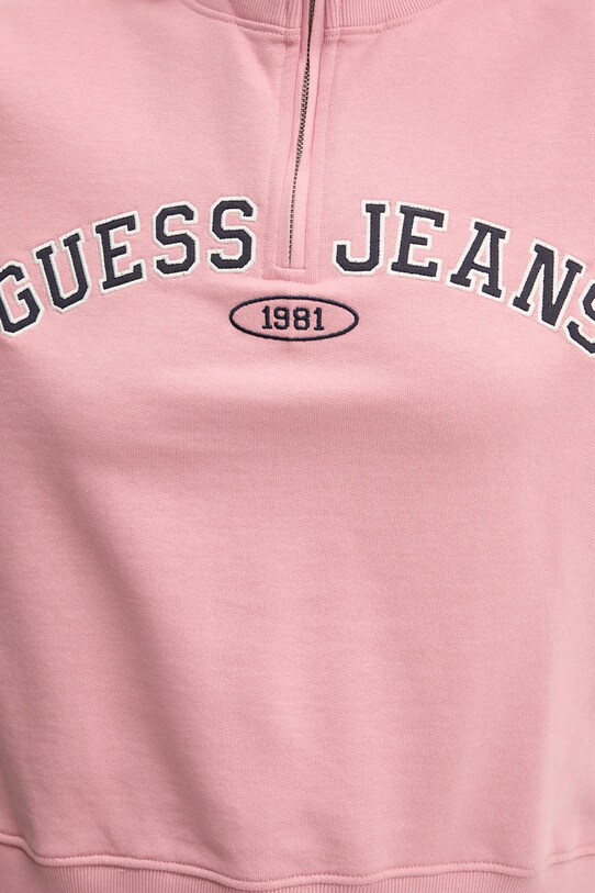 Хлопковая кофта Guess Jeans W5RQ25.K68I4 розовый