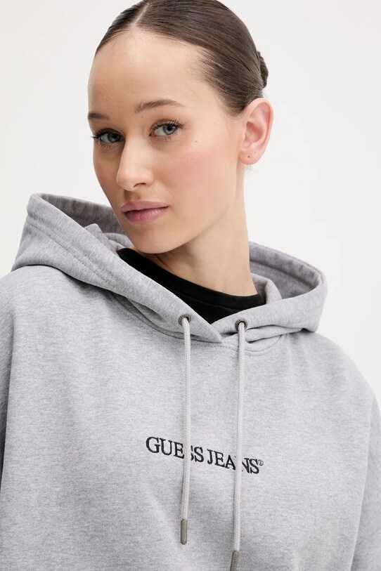 Бавовняна кофта Guess Jeans сірий W5RQ27.K68I4