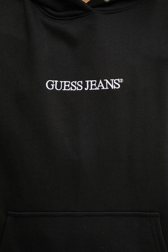 Bavlnená mikina Guess Jeans čierna W5RQ27.K68I4