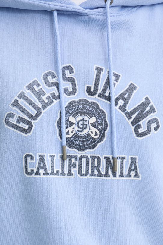 Guess Jeans bluza bawełniana W5RQ29.K68I4 niebieski