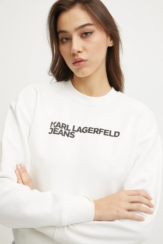 Karl Lagerfeld Jeans bluza alb A1W20005