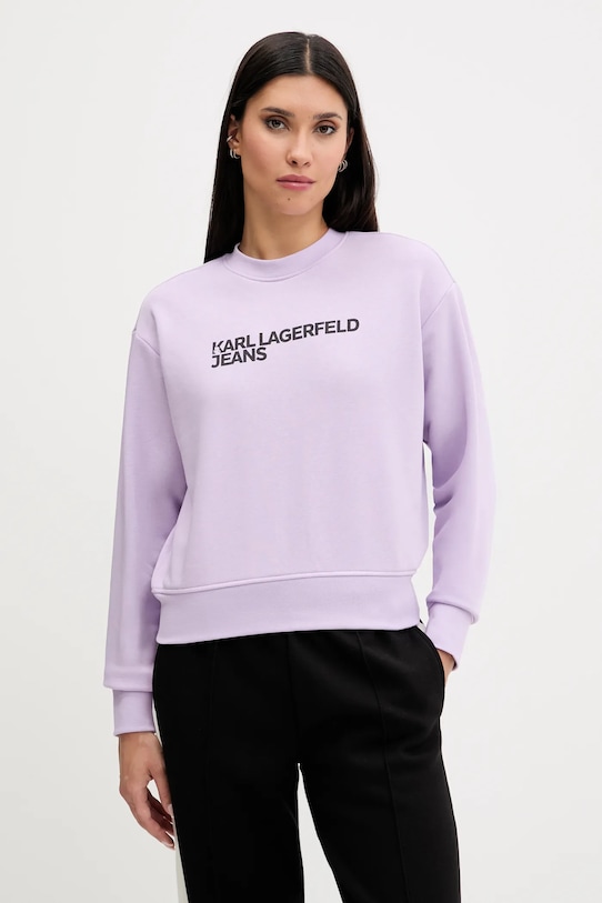 Karl Lagerfeld Jeans bluză print violet A1W20005