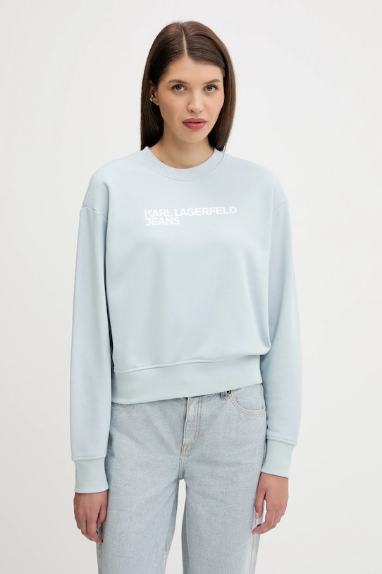 Karl Lagerfeld Jeans bluză print albastru A1W20005