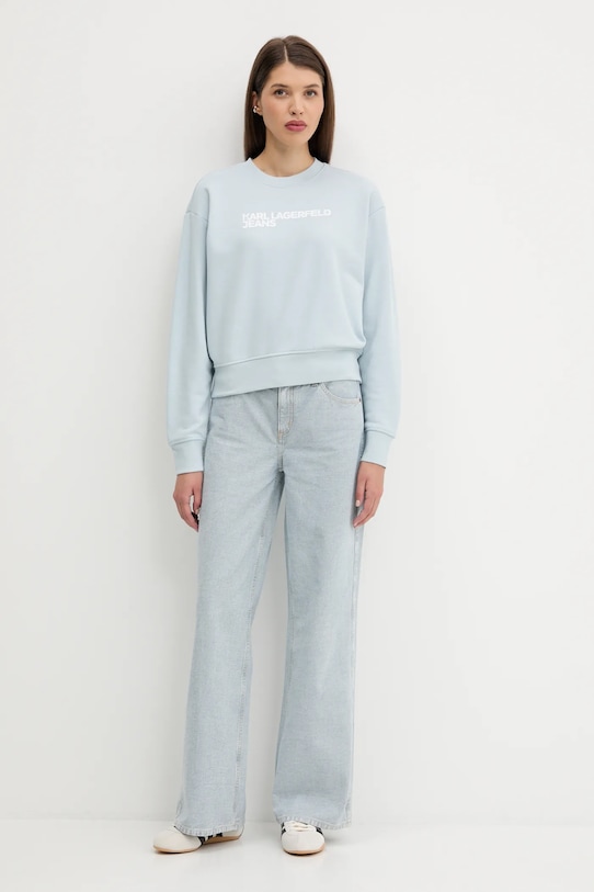 Karl Lagerfeld Jeans bluză A1W20005 albastru AW25