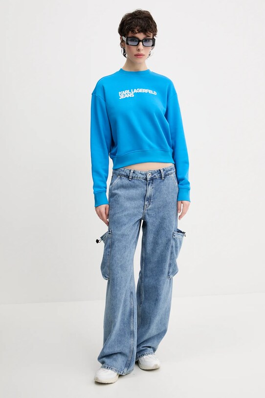 Karl Lagerfeld Jeans bluza A1W20005 albastru SS25