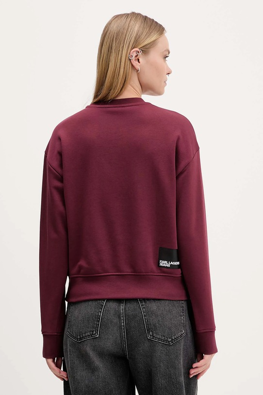 Odzież Karl Lagerfeld Jeans bluza A1W20005 bordowy