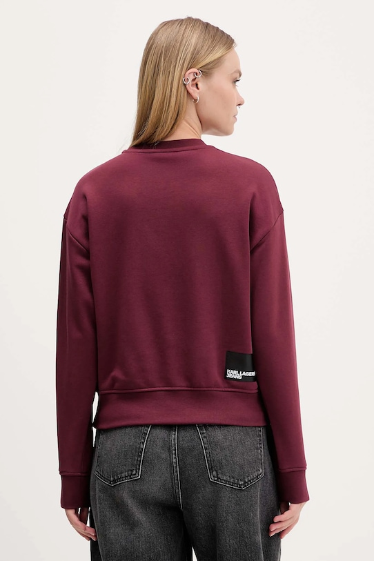 Oblečení Mikina Karl Lagerfeld Jeans A1W20005 burgundské