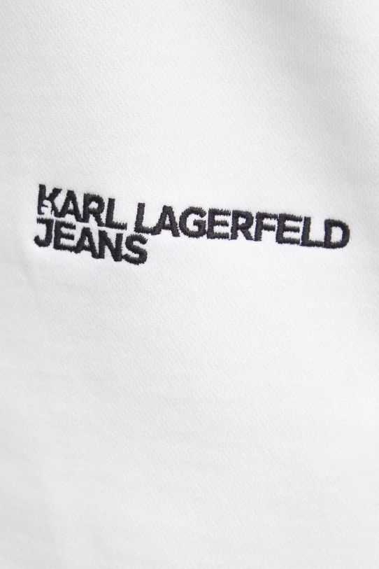 Bavlněná mikina Karl Lagerfeld Jeans A1W20068 bílá