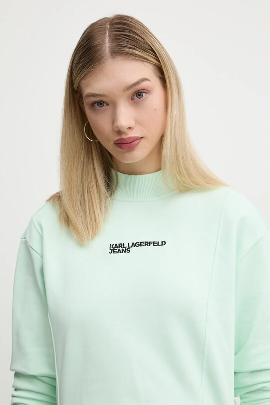 Karl Lagerfeld Jeans hanorac de bumbac A1W20018 verde