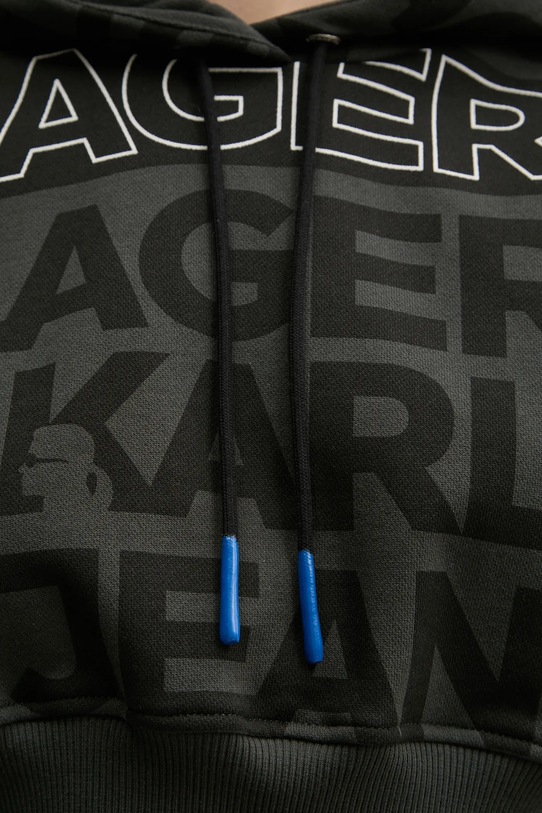 Bavlnená mikina Karl Lagerfeld Jeans A1W20067 sivá