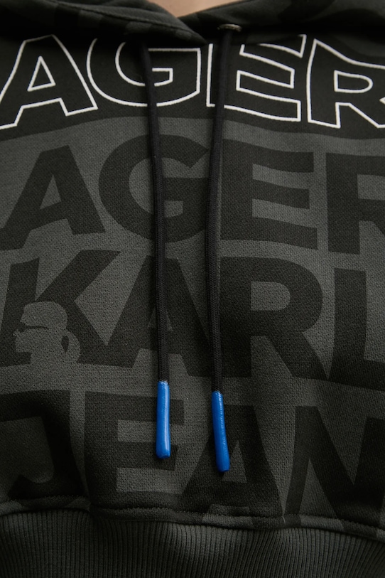 Bavlnená mikina Karl Lagerfeld Jeans A1W20067 sivá