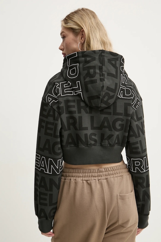 Oblečení Bavlněná mikina Karl Lagerfeld Jeans A1W20067 černá