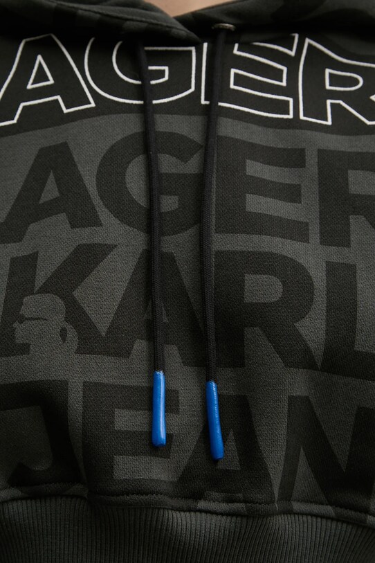 Bavlněná mikina Karl Lagerfeld Jeans A1W20067 černá