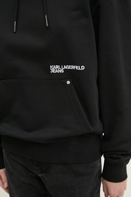 Bavlnená mikina Karl Lagerfeld Jeans A1W20019 čierna