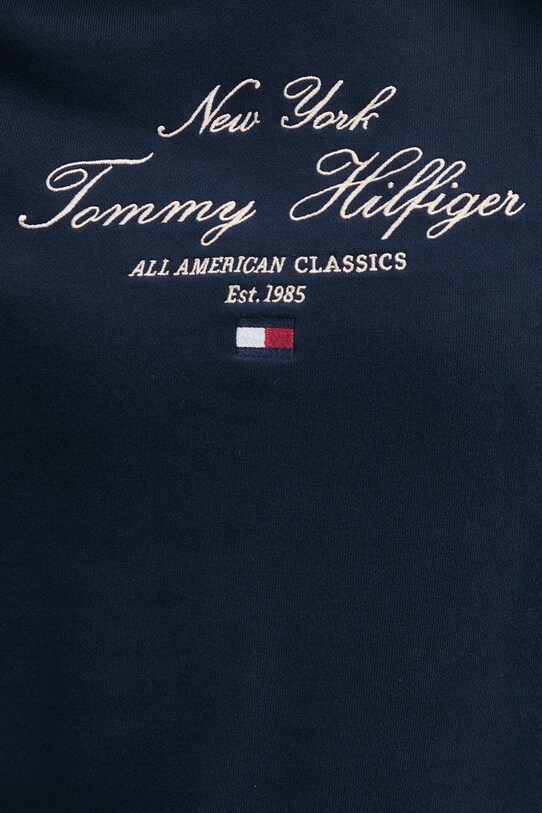 Tommy Hilfiger hanorac de bumbac WW0WW43842 bleumarin