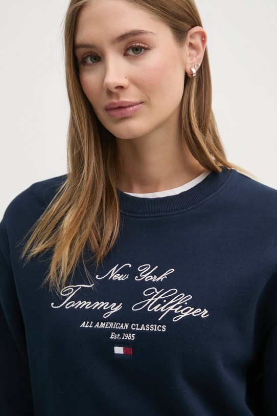 Mikina Tommy Hilfiger tmavomodrá WW0WW43844