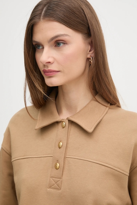 Tommy Hilfiger bluza bawełniana brązowy WW0WW44081
